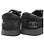 Sneakers in mesh con logo Chanel in pelle scamosciata nera Nero - vista 4