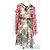 MANOUSH ABENDKLEID GLITTER RETRO SEVENTIES SEIDE T 34/36/38 Mehrfarben - Ansicht 11