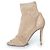 Gianvito Rossi, botas de calcetín de red en beige - vista 2