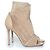 Gianvito Rossi, botas de calcetín de red en beige - vista 3