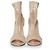Gianvito Rossi, botas de calcetín de red en beige - vista 6