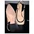 Chanel Slingback Tacón Pequeño Negro Beige Cuero y Tela 39.5 - vista 9