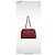 Trendy CC Chanel Handtasche aus rotem Leder mit Silberhardware - Ansicht 2