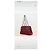 Trendy CC Chanel Handtasche aus rotem Leder mit Silberhardware - Ansicht 3