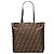 Tote en toile Zucca marron Fendi