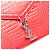 Bolso Monogram Cassandra de cuero rojo con estampado de cocodrilo de Saint Laurent Roja - vista 10