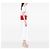 Bolso Monogram Cassandra de cuero rojo con estampado de cocodrilo de Saint Laurent Roja - vista 12