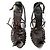 Christian Dior Dior aus dunkelgrauem Metallicleder mit Riemen Anthrazitgrau