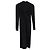 Armani Collezioni Midi-Kleid mit langen Ärmeln aus schwarzem Polyester