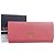 Cartera larga de cuero Saffiano Prada 1M1349 Rosa