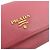 Cartera larga de cuero Saffiano Prada 1M1349 Rosa - vista 6