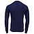 Fendi Halbknopf-Fit Pullover aus marineblauem Baumwollstoff - Ansicht 3