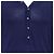 Fendi Halbknopf-Fit Pullover aus marineblauem Baumwollstoff - Ansicht 6