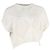 Top de punto Brunello Cucinelli en algodón blanco Crudo