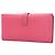 Cartera Larga Dupli Bearn en Cabra Hermès Rosa Roja - vista 2