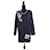 Escada blauer Wollpullover aus den 80ern mit Blumenmuster