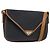 Saint Laurent Borsa a Spalla in Tela PVC Blu Navy Auth 129550