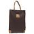 Céline Borsa a mano in tela Macadam CELINE in pelle PVC marrone oro Auth 128439 D'oro