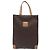 Céline Borsa a mano in tela Macadam CELINE in pelle PVC marrone oro Auth 128439 D'oro - vista 13