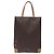 Céline Borsa a mano in tela Macadam CELINE in pelle PVC marrone oro Auth 128439 D'oro - vista 2