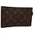 LOUIS VUITTON Pochette Monogram Bucket PM Accessorio LV Auth SW1059 Monogramma