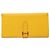 Hermès Portafoglio HERMES in pelle gialla Auth BA3777 Giallo - vista 13