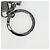 LOUIS VUITTON Eclipse Porte Cles Tab Key Holder metal Silver M63618 Auth 128810M Silvery Monogram - view 9