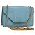 SAINT LAURENT Borsa a Spalla Betty Chain in Pelle Azzurra Chiara Oro Auth BA3801 D'oro Blu chiaro