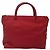 Borsa Tote PRADA Nylon Rossa Argento Auth bs27835 Rosso - vista 2