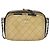 CHANEL Borsa a Spalla Matelassé in Camoscio Avorio Oro CC Auth 128451 D'oro Crudo - vista 13