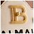 BALMAIN - Bandolera B-Buzz 22 Balmain en lona beige y cuero marrón - vista 6