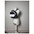 Vintage Courreges Paris Leder Rucksack navy und weiß - Ansicht 6