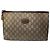 Ophidia Clutch in pelle vintage Gucci Plus marrone grigio