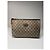 Ophidia Clutch in pelle vintage Gucci Plus marrone grigio - vista 10