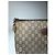 Ophidia Clutch in pelle vintage Gucci Plus marrone grigio - vista 3