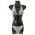 Bikini de dos piezas Chanel 2024 Coco Beach en plata con logo CC, talla FR 38 Hardware de plata