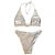 Bikini de dos piezas Chanel 2024 Coco Beach en plata con logo CC, talla FR 38 Hardware de plata - vista 12