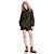 Chaqueta deportiva con capucha de nylon brillante Louis Vuitton Caqui - vista 3
