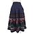 Falda Larga Issey Miyake Verde Marino Roja Azul marino - vista 2