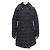 Abrigo largo de plumas Moncler negro