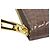 Autre Marque Cartera redonda con cremallera de cuero de cocodrilo marrón oscuro Castaño - vista 6