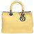 Borsa 2 in 1 Diorissimo 2013 gialla in pelle di struzzo Giallo