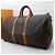 Borsa da viaggio Louis Vuitton Keepall Monogram Pelle Marrone - vista 2