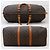 Borsa da viaggio Louis Vuitton Keepall Monogram Pelle Marrone - vista 5