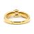 Cartier Trinity Solitaire Ring Diamant Gelb Rosa und Weißgold Größe 47 Golden - Ansicht 3