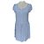 Agnès b. PREPPY QUADRILLE FLORAL KLEID TM Blau