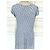 Agnès b. PREPPY QUADRILLE FLORAL KLEID TM Blau - Ansicht 10