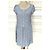 Agnès b. PREPPY QUADRILLE FLORAL KLEID TM Blau - Ansicht 3