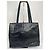 Borsa Salvatore Ferragamo Vara in pelle nera effetto coccodrillo - vista 2