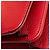 Gucci Rosso Piccolo Dollar in Pelle di Vitello Borsa a Spalla Interlocking G - vista 9